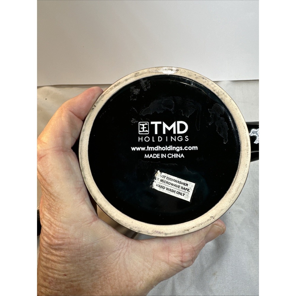 TMD "Best Dog Ever" Mug Logo on Both Sides, Red Interior - Picture 5 of 8
